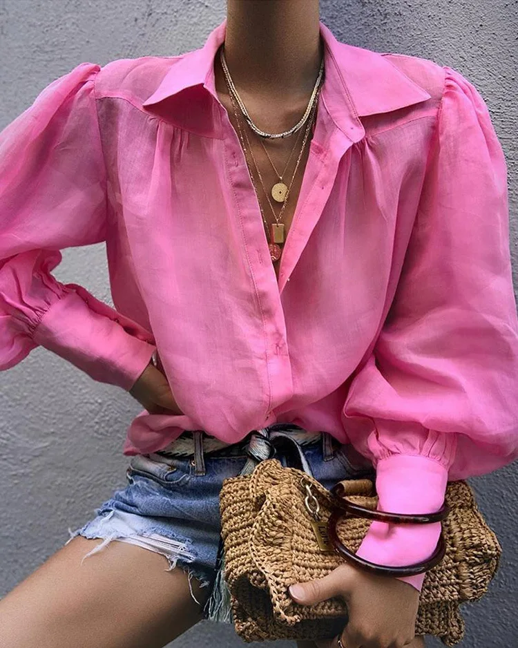 Dvacaman 2021 Trendy Elegant New Arrivals Candy Color Long Sleeve Turn-down Collar Women Formal Casual Blouse Shirt, 6 color
Dvacaman 2021 Trendy Elegant New Arrivals Candy Color Long Sleeve Turn-down Collar Women Formal Casual Blouse Shirt, 6 color
