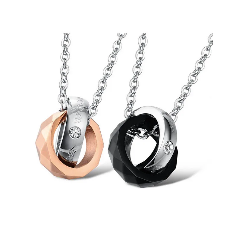 Hot Popular My Only Love Letter Joint Ring Couple Necklace Titanium Steel Double Circle Necklace For Lovers
Hot Popular My Only Love Letter Joint Ring Couple Necklace Titanium Steel Double Circle Necklace For Lovers