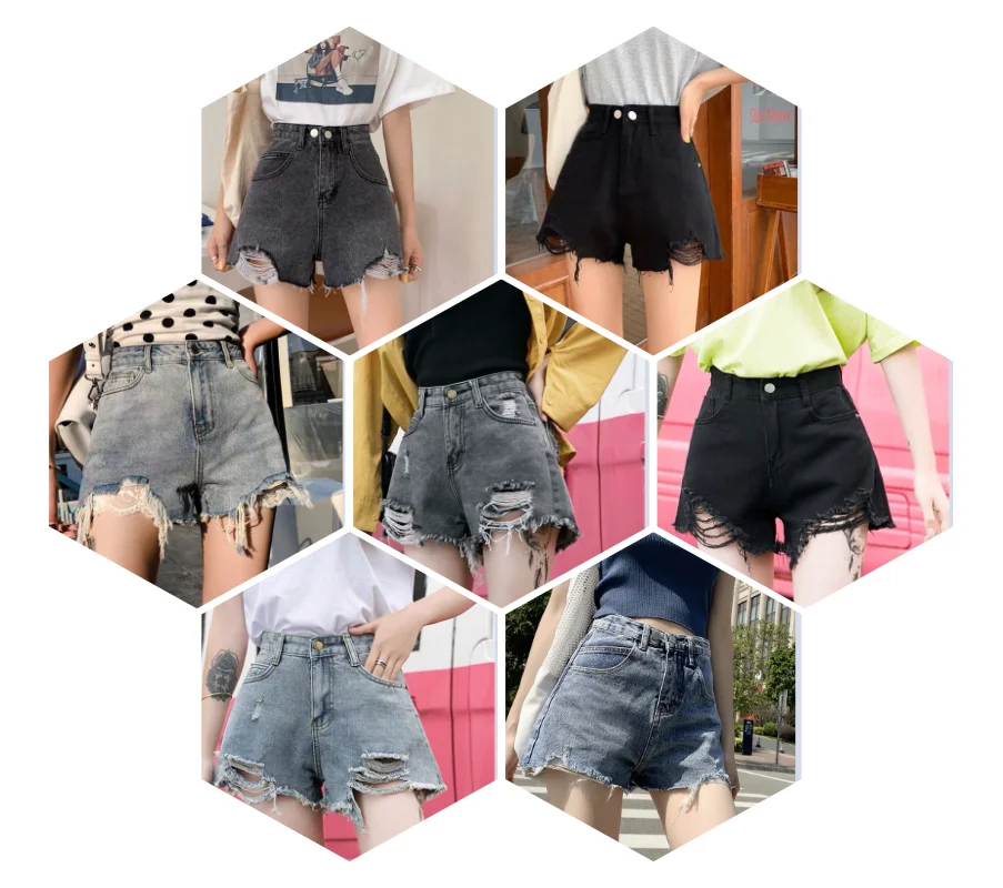 Hot sale new broken hole women's shorts wholesale women's plus size loose denim shorts
Hot sale new broken hole women's shorts wholesale women's plus size loose denim shorts