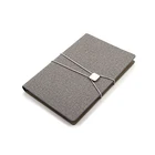 New products 2019 school stationery custom logo printed promotional spiral bound leather notebook