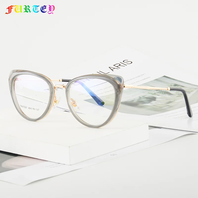 7007 Myopic TR glasses frame metal anti-blue light flat lens cat's eye full-frame oval glasses, 6 colors
7007 Myopic TR glasses frame metal anti-blue light flat lens cat's eye full-frame oval glasses, 6 colors