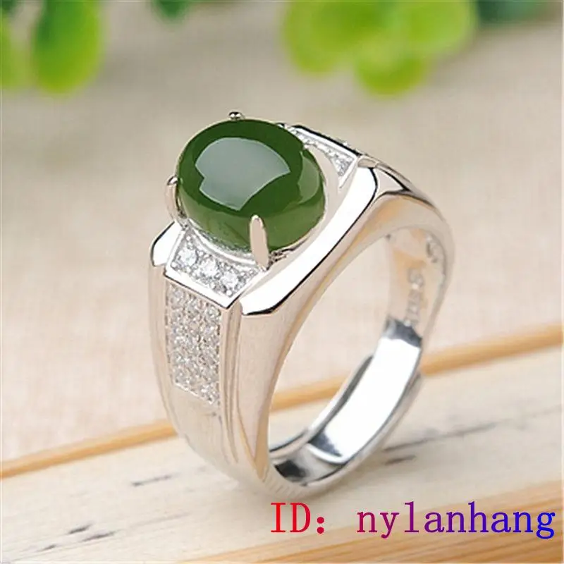 Green Jade Ring Fashion Women Natural Gifts Zircon Charm Crystal Men Chalcedony Amulet 925 Silver Jewelry Gemstone
Green Jade Ring Fashion Women Natural Gifts Zircon Charm Crystal Men Chalcedony Amulet 925 Silver Jewelry Gemstone