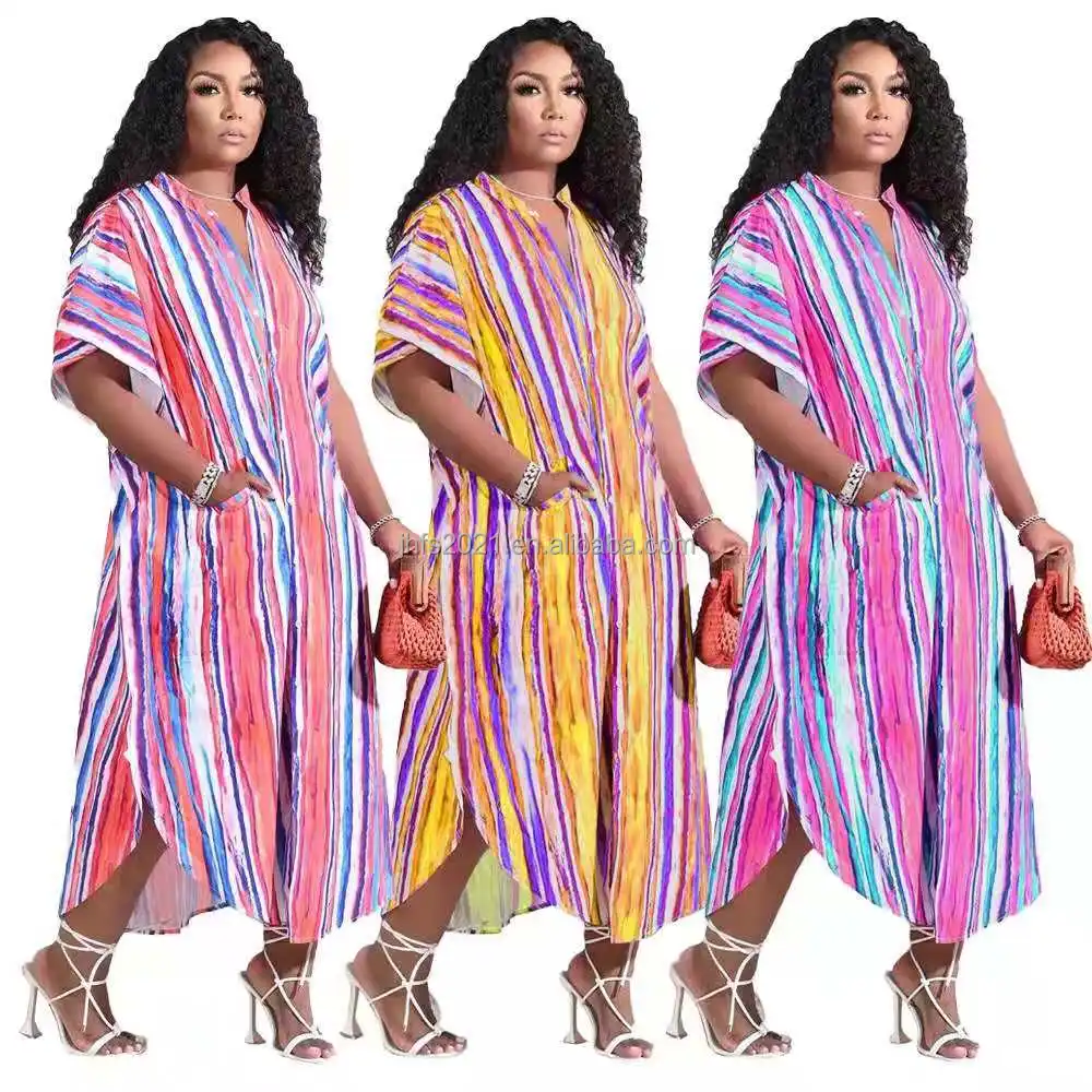 J&H fashion comfortable short sleeve shirt dresses loose fit women casual colored stripe print pocket dress with slit, 3 colors as picture
J&H fashion comfortable short sleeve shirt dresses loose fit women casual colored stripe print pocket dress with slit, 3 colors as picture
