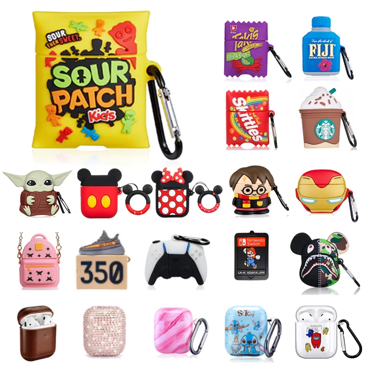 2021 Earphone Protective Silicone Cover 3D Cute Luxury Designer Food For Airpod Case For Airpod 1/2, Multiple colors
2021 Earphone Protective Silicone Cover 3D Cute Luxury Designer Food For Airpod Case For Airpod 1/2, Multiple colors