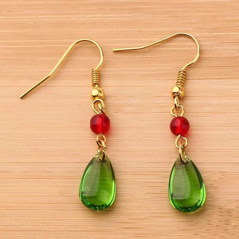 2021 Fashion Japanese Korean Animation Mobile Castle Earrings Hook Cartoon Green Crystal Anime Earrings for Women
2021 Fashion Japanese Korean Animation Mobile Castle Earrings Hook Cartoon Green Crystal Anime Earrings for Women