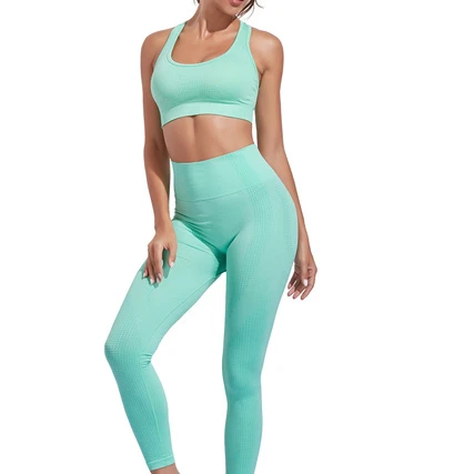Wholesale High Quality 2 pieces Sets Women Fitness Apparel Yoga Wear Seamless Suit Gym Yoga Set
Wholesale High Quality 2 pieces Sets Women Fitness Apparel Yoga Wear Seamless Suit Gym Yoga Set