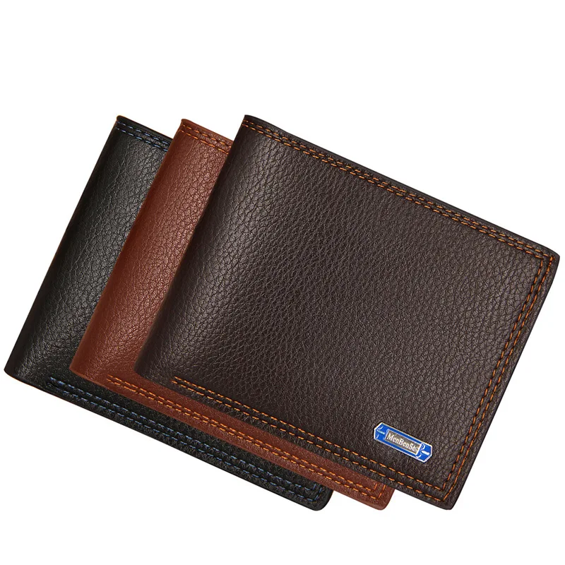 MenBense Customized Logo Fashion Vintage Style Men's Leisure Short PU Leather Cheap Wallet, Black,light coffee,dark coffee
MenBense Customized Logo Fashion Vintage Style Men's Leisure Short PU Leather Cheap Wallet, Black,light coffee,dark coffee