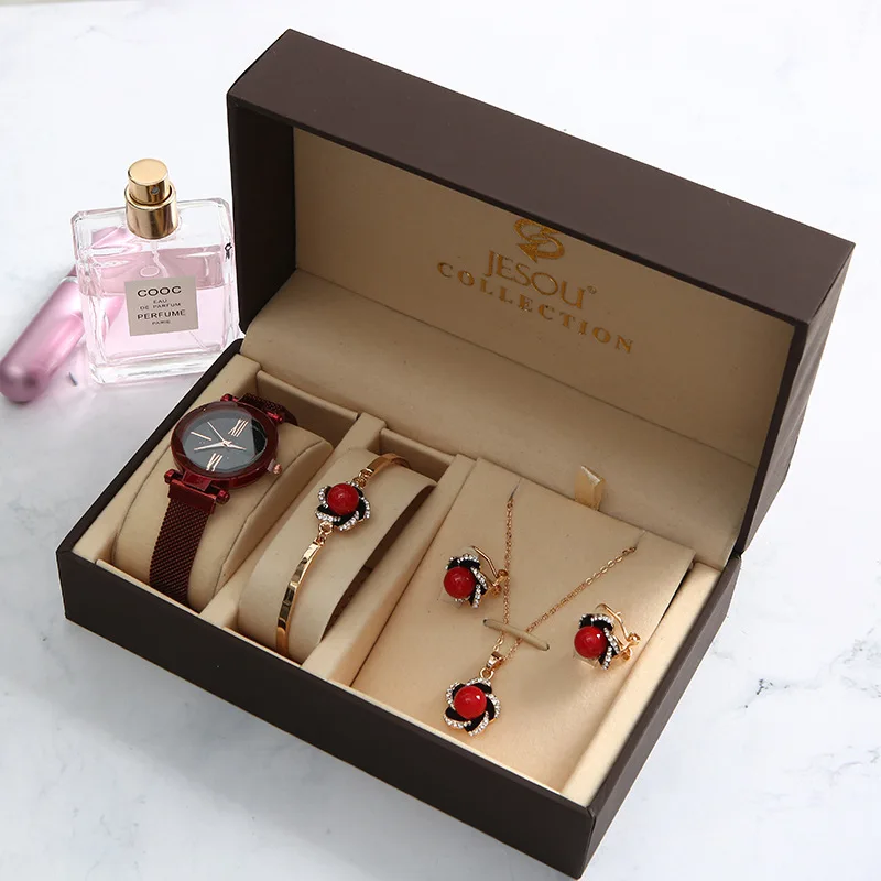 2020 New Model Ladies Necklace Bracelets Ins Korean Fashion Magnet Band Goddess Ring Gift Christmas Set, 12 colors
2020 New Model Ladies Necklace Bracelets Ins Korean Fashion Magnet Band Goddess Ring Gift Christmas Set, 12 colors