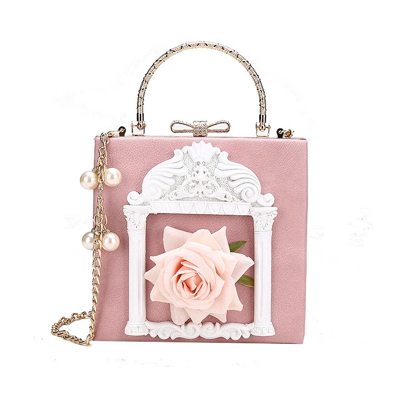 Korean Fashion Embossed Handbag Chain Flower Bag Messenger Small Square Bags For Women Ladies, Black
Korean Fashion Embossed Handbag Chain Flower Bag Messenger Small Square Bags For Women Ladies, Black