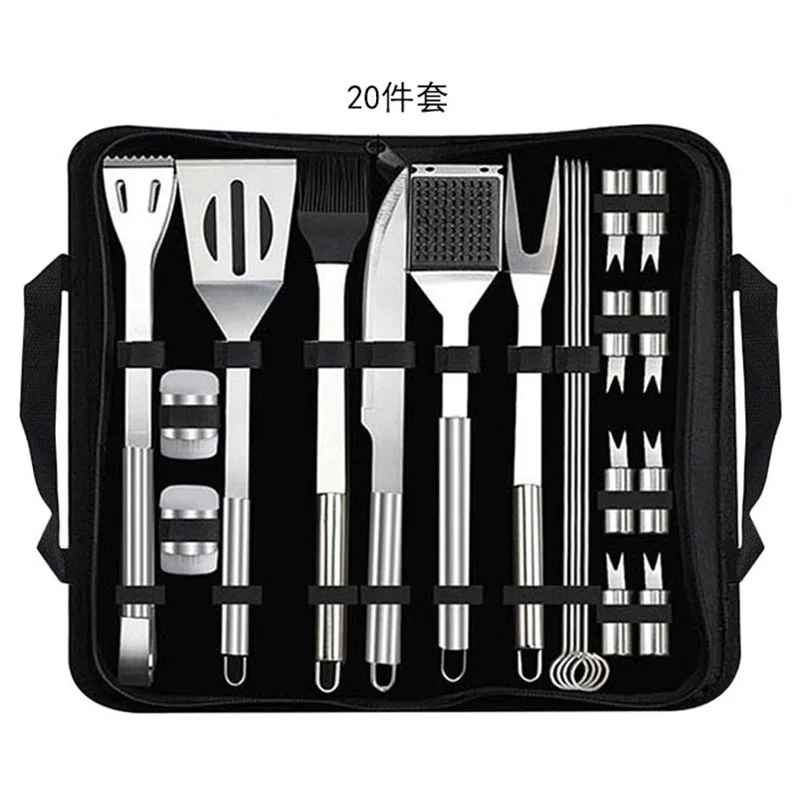 New Wholesale 22pcs /24pcs/30pcs BBQ Grill Tools Set Luxury Stainless Steel BBQ Barbecue Grill Accessories Tools Set with Case
New Wholesale 22pcs /24pcs/30pcs BBQ Grill Tools Set Luxury Stainless Steel BBQ Barbecue Grill Accessories Tools Set with Case