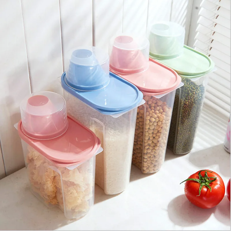 Miscellaneous grains storage Jar Kitchen transparent plastic rice storage container storage box
Miscellaneous grains storage Jar Kitchen transparent plastic rice storage container storage box