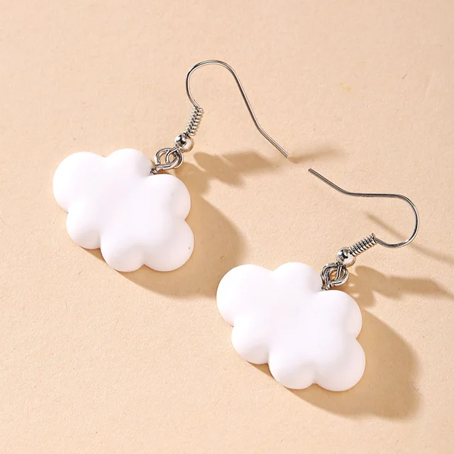 Fashion Korean Cute white cloud Drop Earrings for Female Gift Earrings Jewelry, Colorful
Fashion Korean Cute white cloud Drop Earrings for Female Gift Earrings Jewelry, Colorful