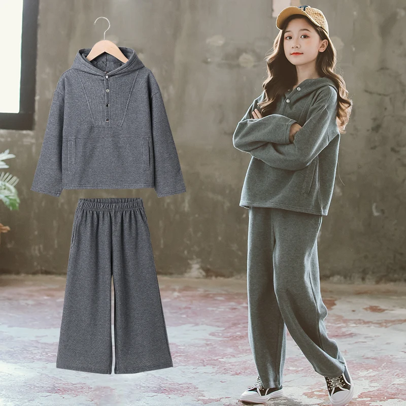 High quality girl head pullover top + trousers 2-piece suit fashion cotton girl suit 2021 wholesale children's clothing, Dust
High quality girl head pullover top + trousers 2-piece suit fashion cotton girl suit 2021 wholesale children's clothing, Dust
