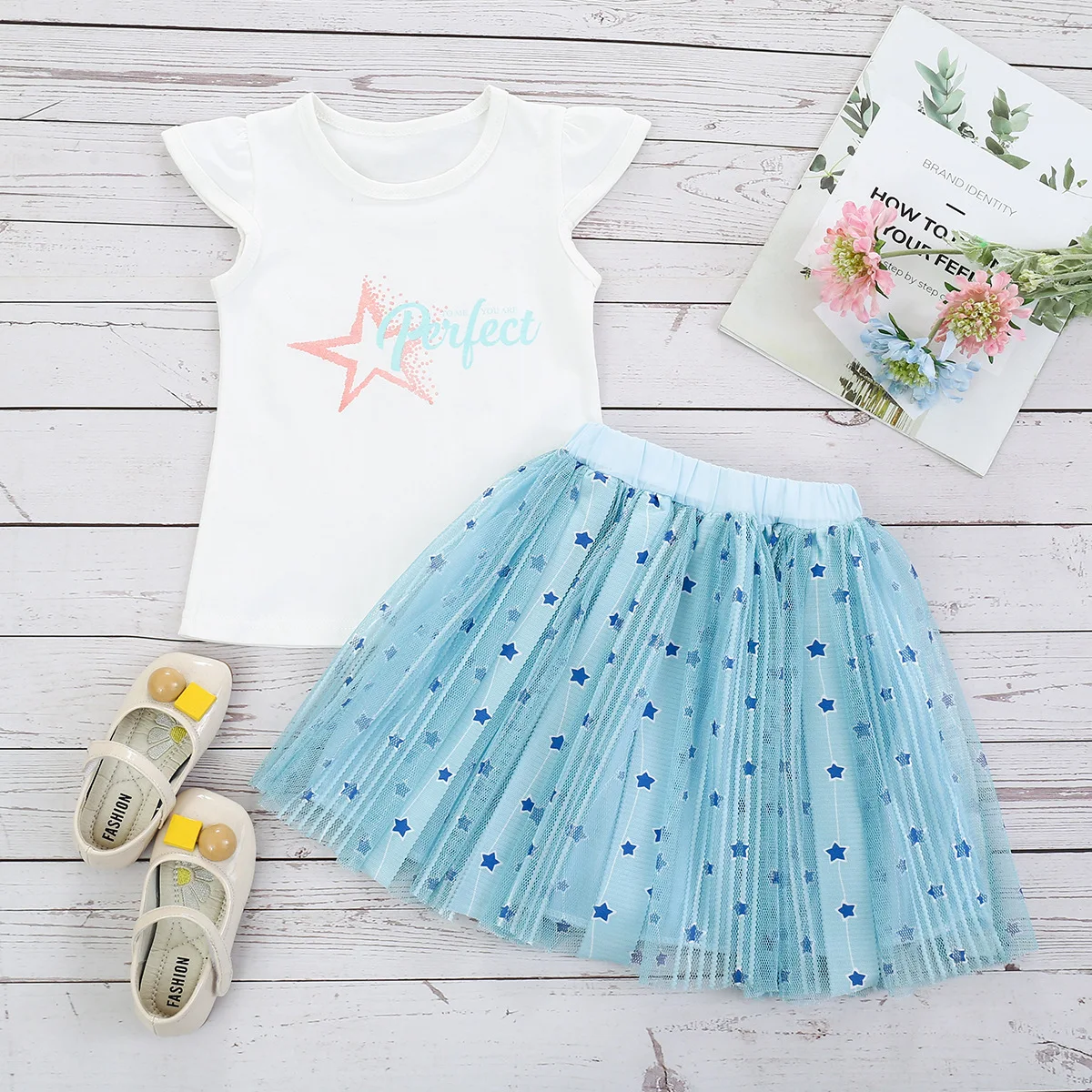Hot Style Summer Kids Girls T-Shirt and Chiffon Skirt Sets Accept Custom Sweet Child Girls Skirt, White
Hot Style Summer Kids Girls T-Shirt and Chiffon Skirt Sets Accept Custom Sweet Child Girls Skirt, White