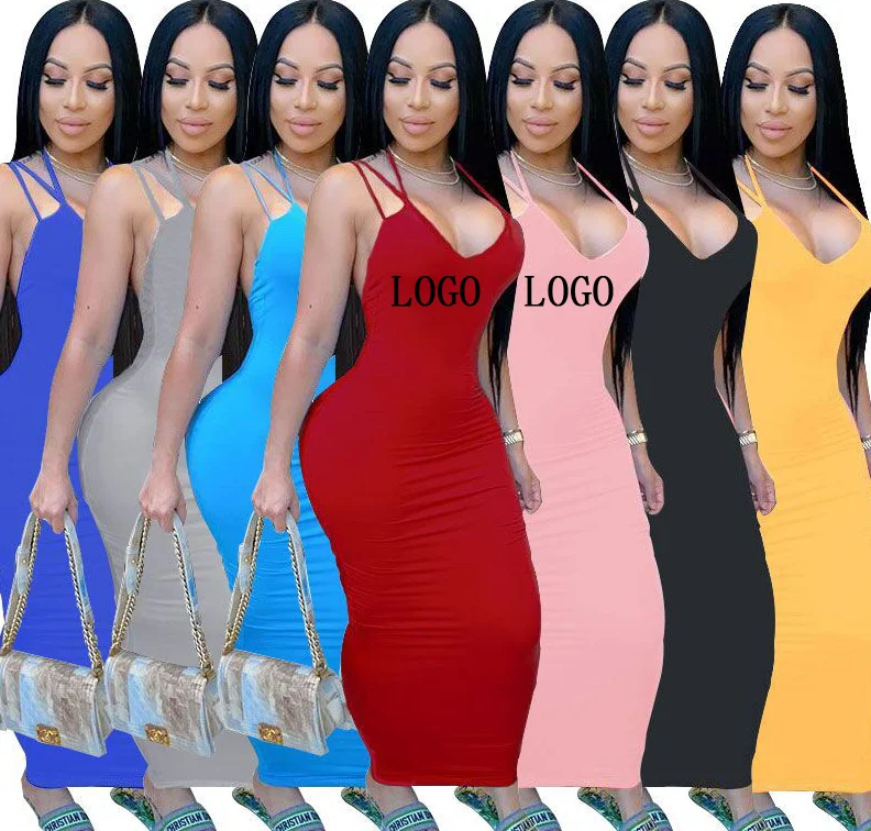 Custom Summer African Xs Women Tight Clothing Vendor Solid Women Casual 5Xl Plus Size Dressbackless Max Bodycon Dress For Lady, Picture
Custom Summer African Xs Women Tight Clothing Vendor Solid Women Casual 5Xl Plus Size Dressbackless Max Bodycon Dress For Lady, Picture