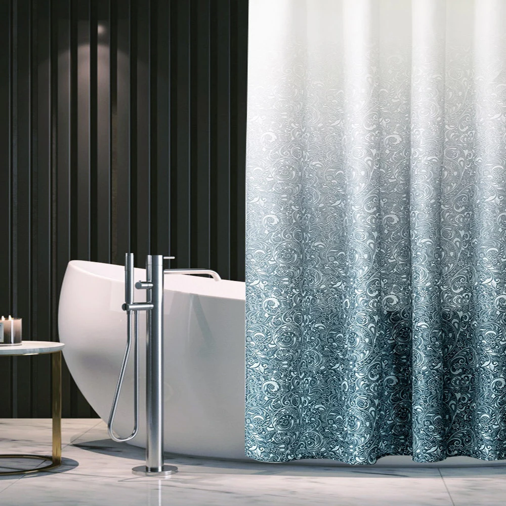 Gradient Printed Striped Shower Curtain Waterproof Mildew Thick 100% Polyester Fabric Toilet Partition Curtain Shower Curtain
Gradient Printed Striped Shower Curtain Waterproof Mildew Thick 100% Polyester Fabric Toilet Partition Curtain Shower Curtain