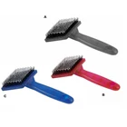 Deshedding easy cleaning cheap plastic pet dog grooming brush