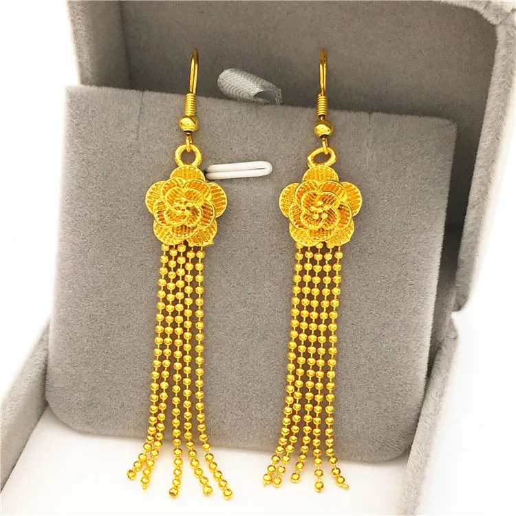 Longlasting Color Jewelry Wholesale Vietnam Sand Gold Earrings Women's Gold Jewelry Long Shoes Tassel Earrings
Longlasting Color Jewelry Wholesale Vietnam Sand Gold Earrings Women's Gold Jewelry Long Shoes Tassel Earrings