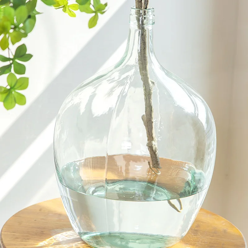 European household large-capacity glass bottle decorative vases best quality, Clear
European household large-capacity glass bottle decorative vases best quality, Clear