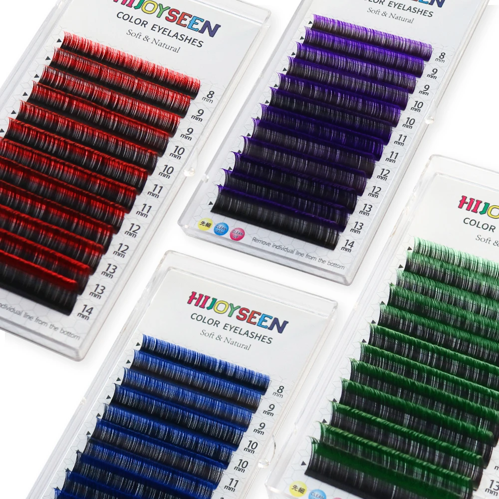 GLAMLASH Gradient Red Green Blue Purple Color Eyelash Extension Individual Faux Mink Ombre False Eye colored Lashes Makeup Tool
GLAMLASH Gradient Red Green Blue Purple Color Eyelash Extension Individual Faux Mink Ombre False Eye colored Lashes Makeup Tool