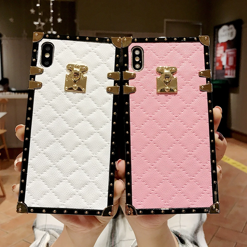 For iPhone 12 11 Pro XS MAX X XR 6S 8 7 Plus 2021 Square Leather case For Samsung S21 S9 S10 S20 Plus Note 9 10 20 Ultra Case
For iPhone 12 11 Pro XS MAX X XR 6S 8 7 Plus 2021 Square Leather case For Samsung S21 S9 S10 S20 Plus Note 9 10 20 Ultra Case