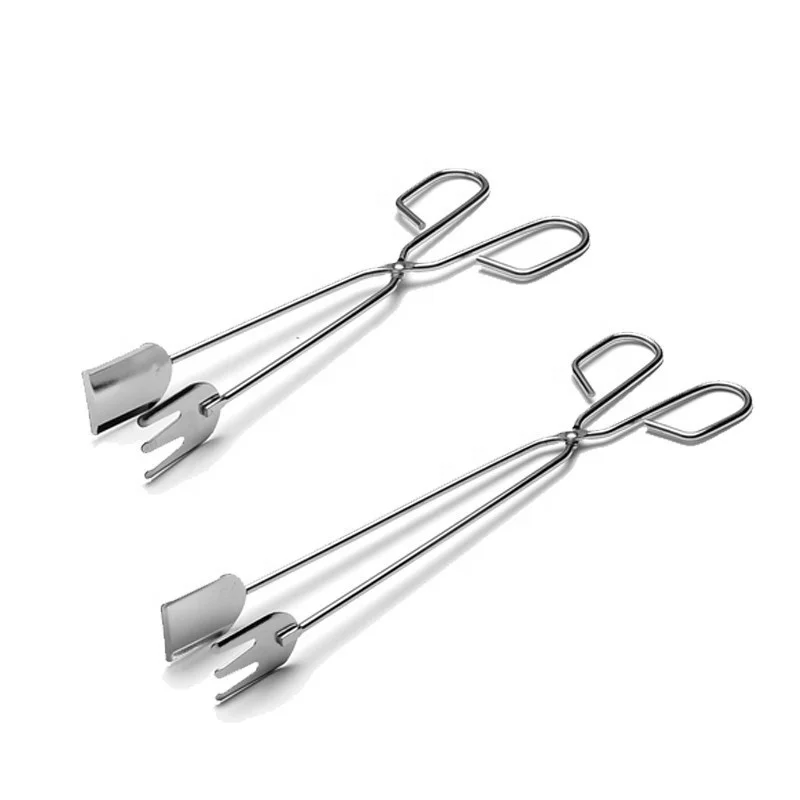 

Kitchen Accessories Barbecue Carbon Stainless Steel Food Clip Buffet BBQ Bread Clips Food Tongs Serving Tong Funtion