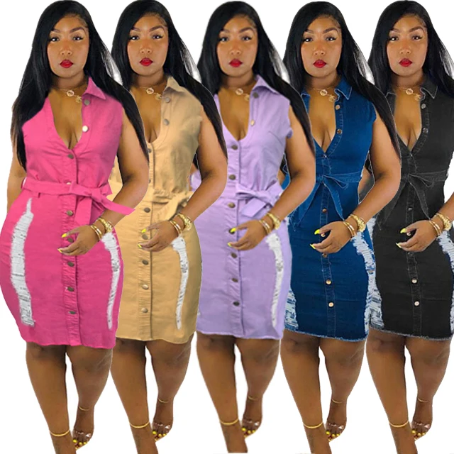 GX3010 Wholesale summer sleeveless sexy button plus size women clothing denim dress ladies jean dresses, Picture
GX3010 Wholesale summer sleeveless sexy button plus size women clothing denim dress ladies jean dresses, Picture