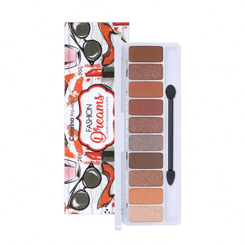Ombretto Colorina Makeup Cosmetic Fashionable 10 Colors Eyeshadow Palette Customized Private Logo Eyeshadow, 4 sets
Ombretto Colorina Makeup Cosmetic Fashionable 10 Colors Eyeshadow Palette Customized Private Logo Eyeshadow, 4 sets