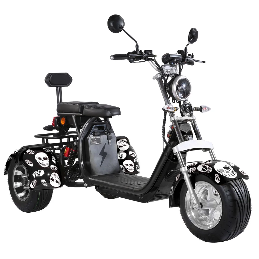 3 Wheel Electric Scooter Adult 2000W 40Ah Two Removable Battery Long Range Trike EEC Cargo City COCO For 2 People, Can customize
3 Wheel Electric Scooter Adult 2000W 40Ah Two Removable Battery Long Range Trike EEC Cargo City COCO For 2 People, Can customize