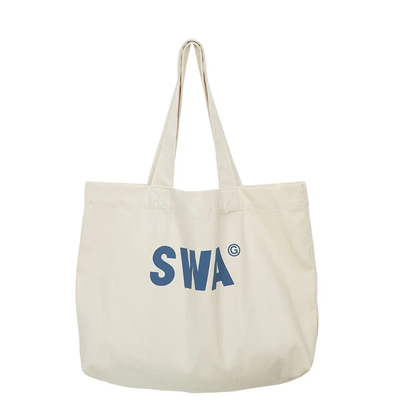 Factory print letter oversized simple all-match shopping bag cotton fabric canvas bag, Customizable
Factory print letter oversized simple all-match shopping bag cotton fabric canvas bag, Customizable