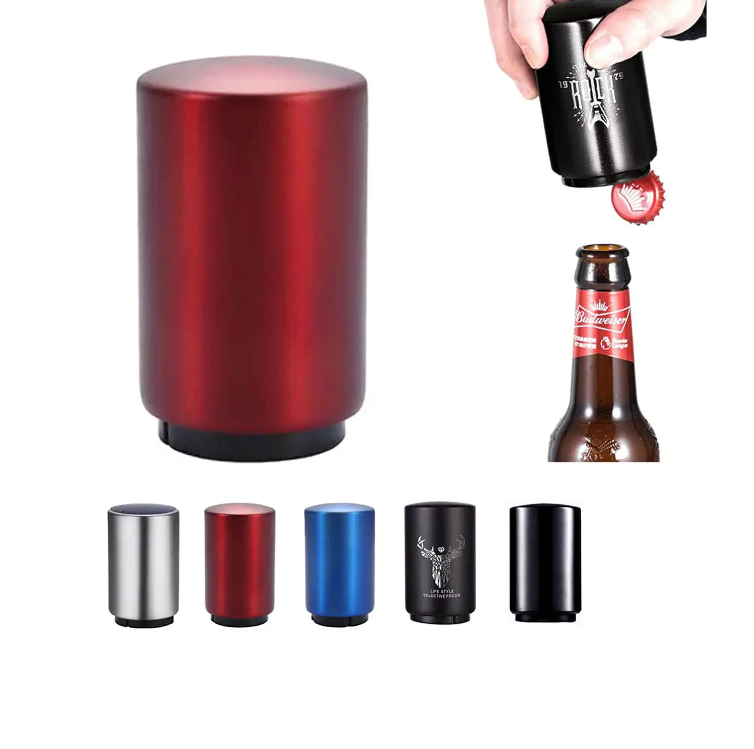 Portable Automatic Beer Bottle Opener For Easy To Use Stainless Steel Metal Bottle Opener Push-to-Pull & Pop-Up Opener
Portable Automatic Beer Bottle Opener For Easy To Use Stainless Steel Metal Bottle Opener Push-to-Pull & Pop-Up Opener