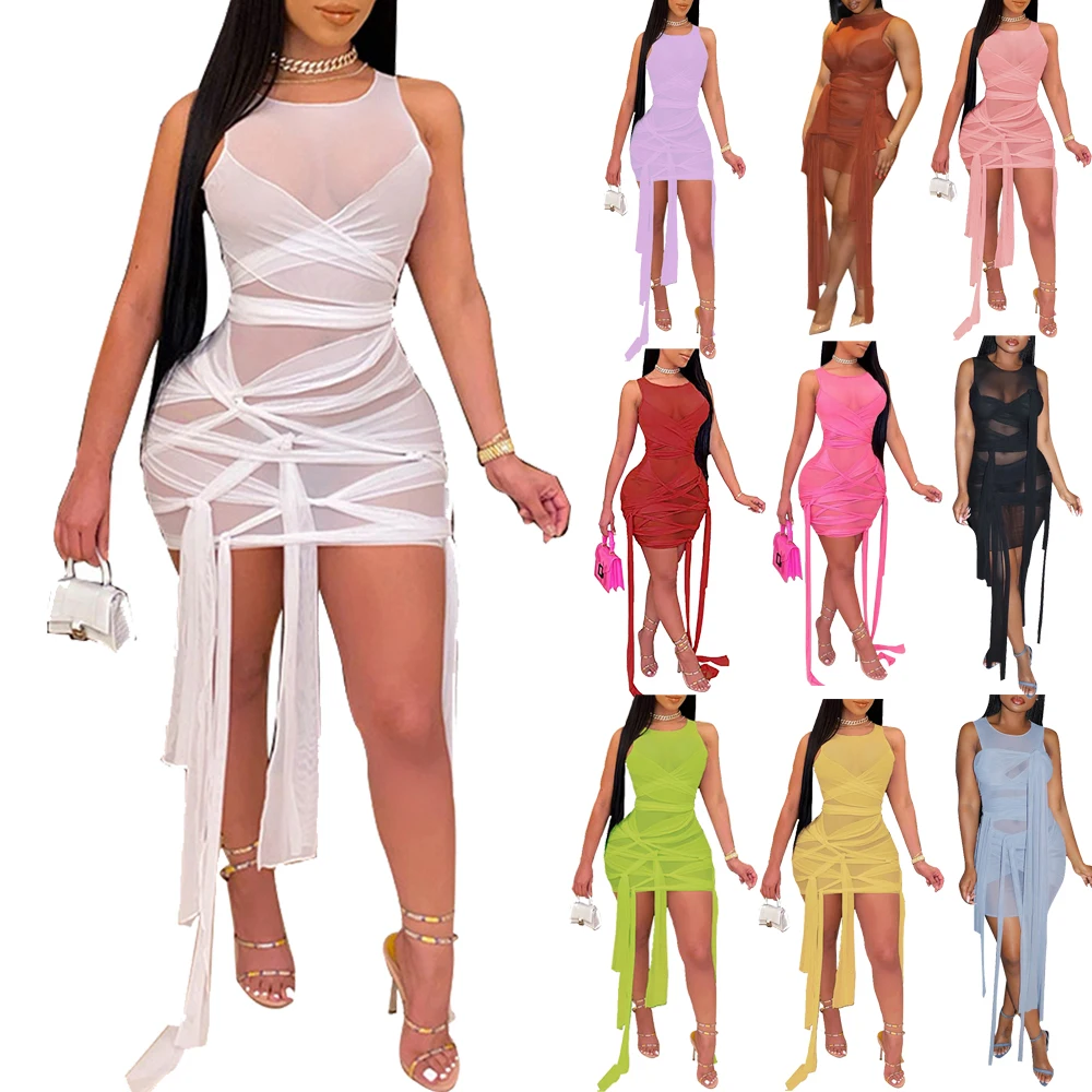 New arrived Mesh Sleeveless 2021 Womens Club Bodycon Dress Sexy, Green,yellow,pink,purple,light blue,brown,rosy,red,black,white
New arrived Mesh Sleeveless 2021 Womens Club Bodycon Dress Sexy, Green,yellow,pink,purple,light blue,brown,rosy,red,black,white