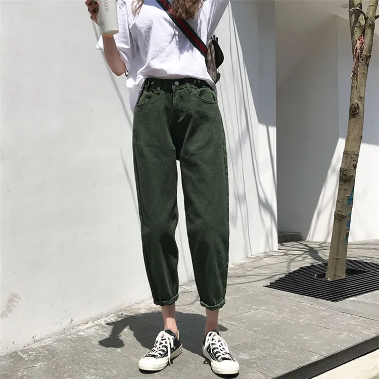 Loose Harem Women's Jeans Female Candy Color Spring 2021 Women High Waist Denim Pencil Pants Winter Trousers 
Loose Harem Women's Jeans Female Candy Color Spring 2021 Women High Waist Denim Pencil Pants Winter Trousers