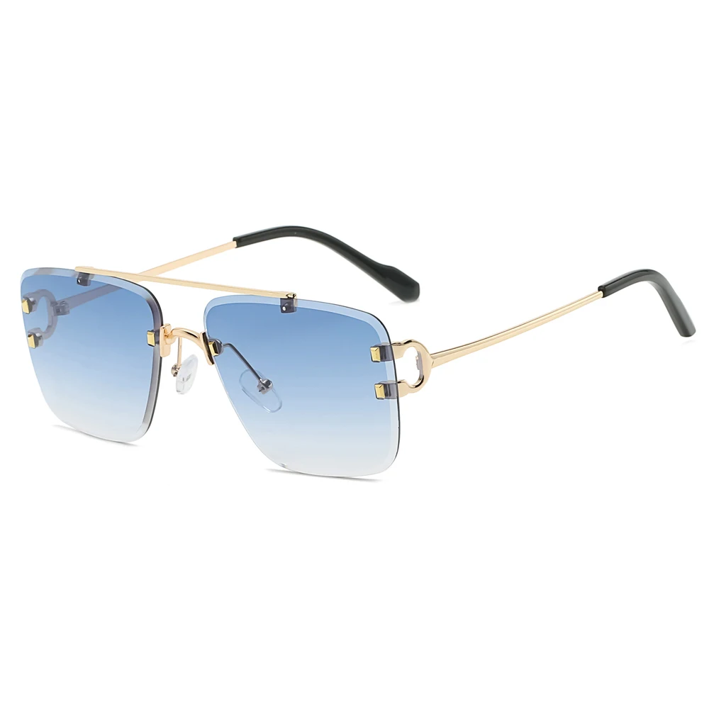 Vintage retro glasses for men square frame women rimless sunglasses designer fashion
Vintage retro glasses for men square frame women rimless sunglasses designer fashion