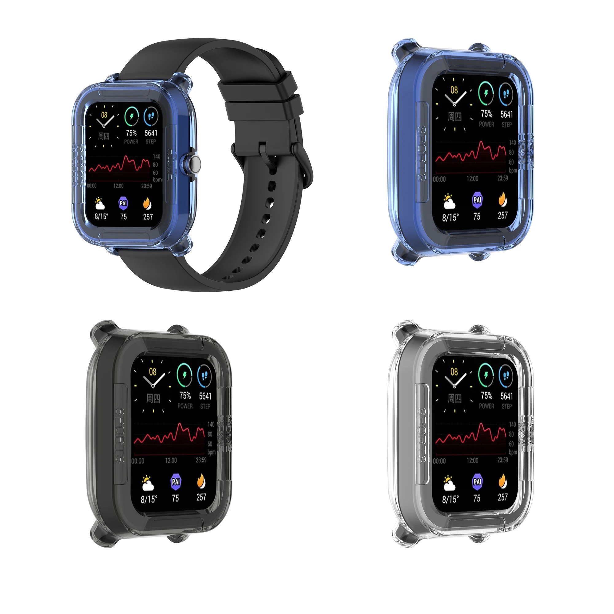 Soft Clear TPU Protection Silicone Case Cover For Amazfit GTS2 Mini Watch High Quality Smartwatch Band Frame Accessories
Soft Clear TPU Protection Silicone Case Cover For Amazfit GTS2 Mini Watch High Quality Smartwatch Band Frame Accessories