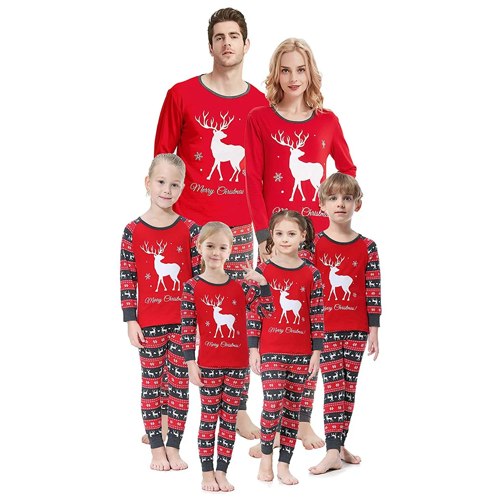 Christmas Pajamas Family Printing Cartoon Parent-Child outfit Sleepwear Women, Customized color 
Christmas Pajamas Family Printing Cartoon Parent-Child outfit Sleepwear Women, Customized color