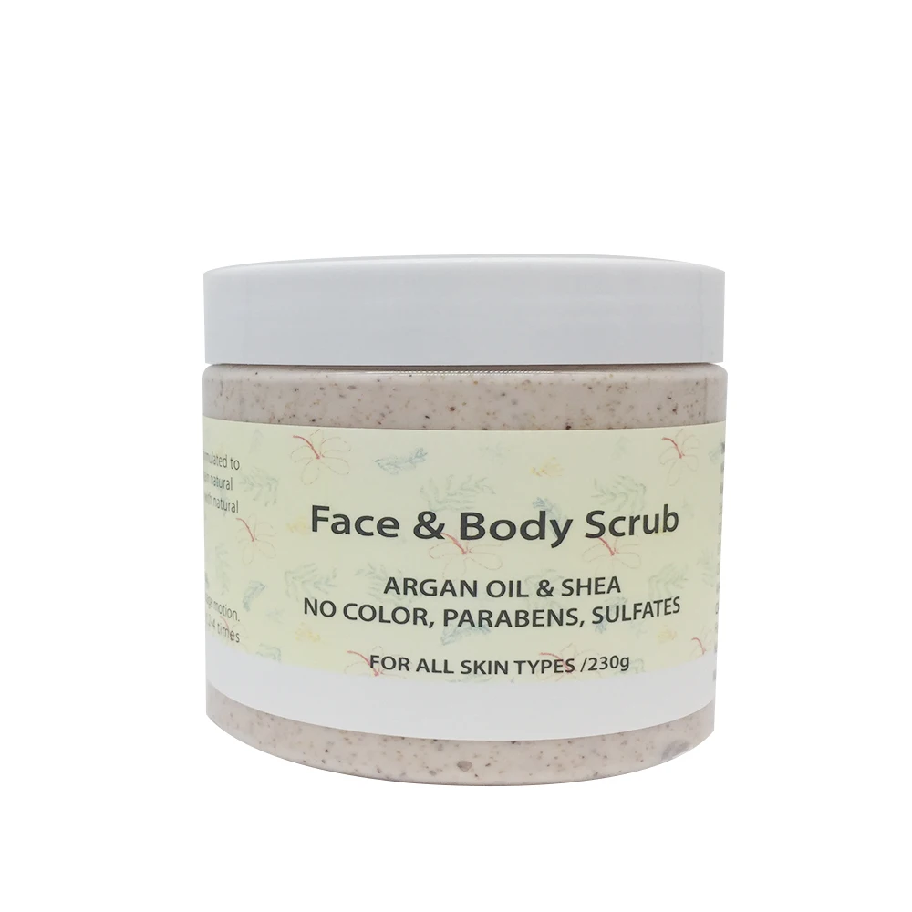 Hot Selling Face & Body Scrub Argan Oil & Shea Parabens Sulfates For All Skin Types 250g Body Scrub
Hot Selling Face & Body Scrub Argan Oil & Shea Parabens Sulfates For All Skin Types 250g Body Scrub