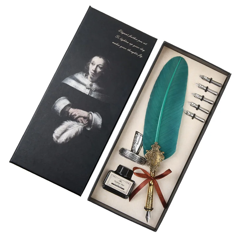 China beautiful personalized style feather fountain pen as decoration feather quill pen
China beautiful personalized style feather fountain pen as decoration feather quill pen