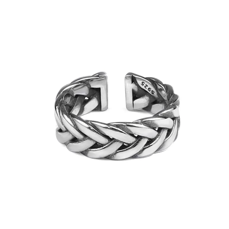 Korean Hot Selling Sterling Jewelry Vintage Minimalistic punk ring Originality Thick Twist wooden rings
Korean Hot Selling Sterling Jewelry Vintage Minimalistic punk ring Originality Thick Twist wooden rings