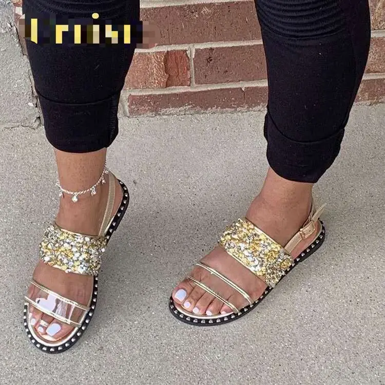 2021 African & American summer fashion sequins shoes women fashion chic outdoor holiday plus size sandals, Gold, silver
2021 African & American summer fashion sequins shoes women fashion chic outdoor holiday plus size sandals, Gold, silver