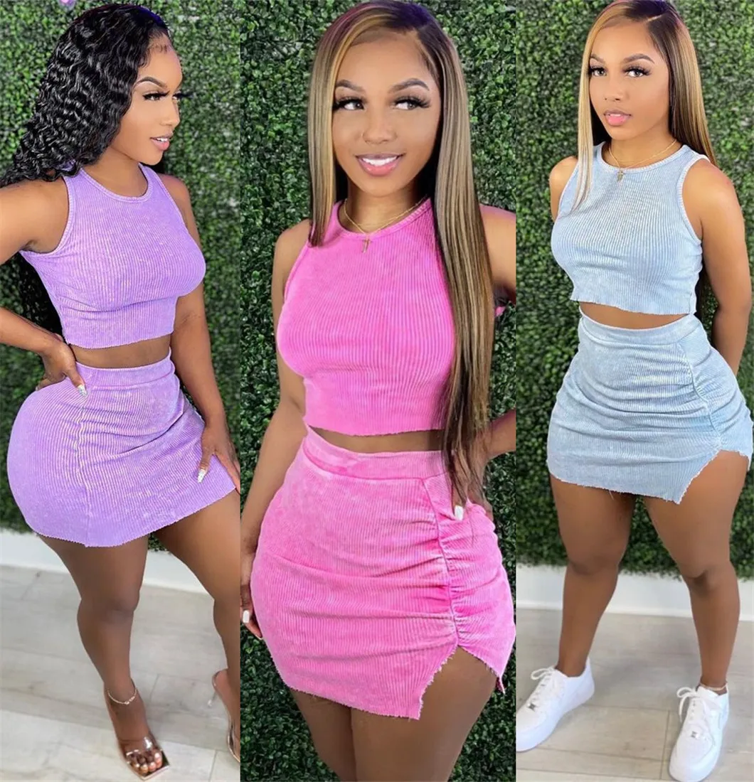 New Arrivals Skirts and 2 Piece Sets Summer Two Piece 2pc Mini Pleated Ruched Skirt Set Crop Top Summer Knit Top Skirt Set
New Arrivals Skirts and 2 Piece Sets Summer Two Piece 2pc Mini Pleated Ruched Skirt Set Crop Top Summer Knit Top Skirt Set