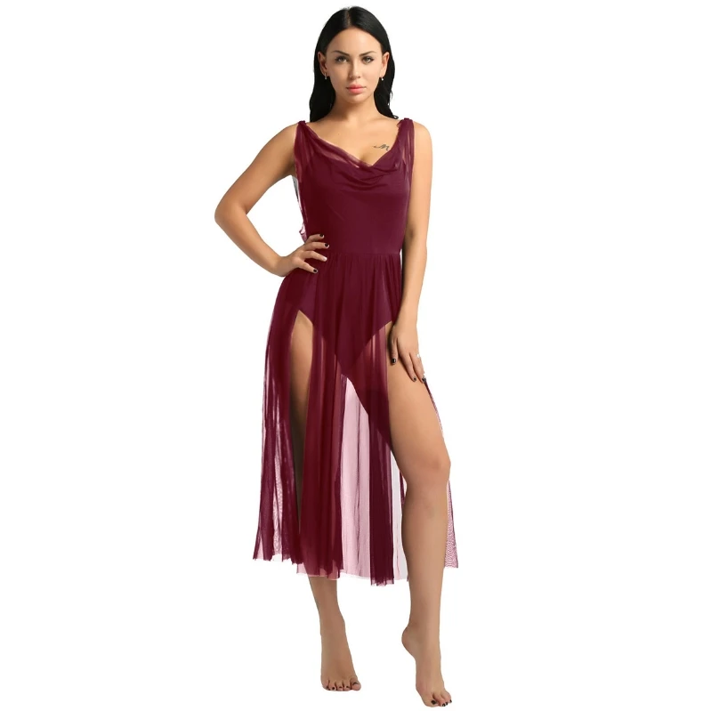 iEFiEL Female Adult Sleeveless Mesh Ballet Dance Leotard Dress for Womens Bodysuit Ballet Dance Dress Costumes
iEFiEL Female Adult Sleeveless Mesh Ballet Dance Leotard Dress for Womens Bodysuit Ballet Dance Dress Costumes