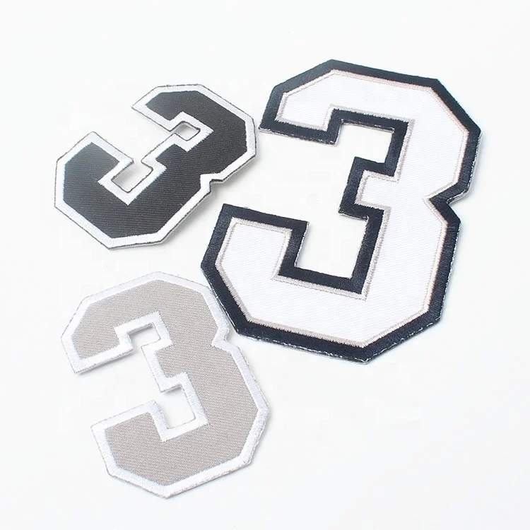 Wholesale Custom Iron on Number Machine Embroidery Patches for Sports, Follow pantone color chart
Wholesale Custom Iron on Number Machine Embroidery Patches for Sports, Follow pantone color chart