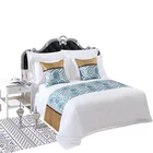 Knitted Fabric hotel Cotton hotel bedding linen set bed sheet hotel bedding set