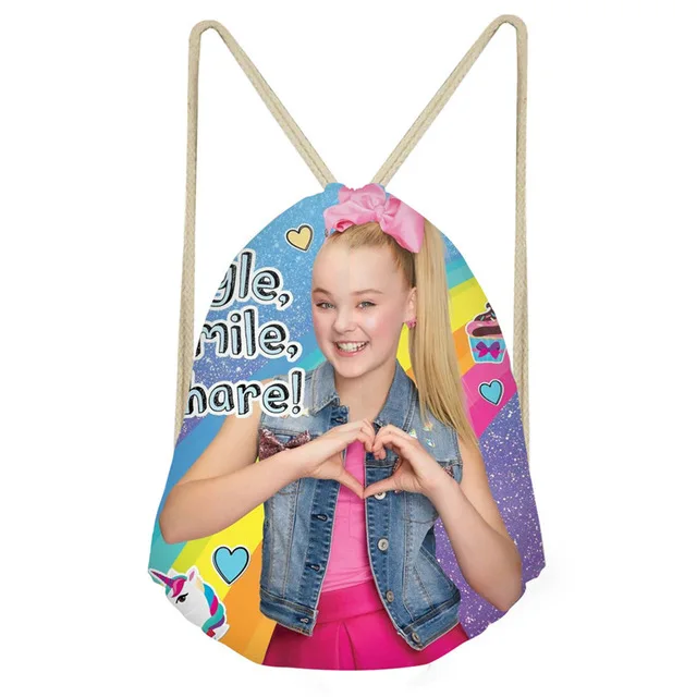 Girls Drawstring Bag Superstar JOJO Siwa 3D Print Students Casual Bookbag School Bags for Teenage Travel Beach Bag Bolsa
Girls Drawstring Bag Superstar JOJO Siwa 3D Print Students Casual Bookbag School Bags for Teenage Travel Beach Bag Bolsa