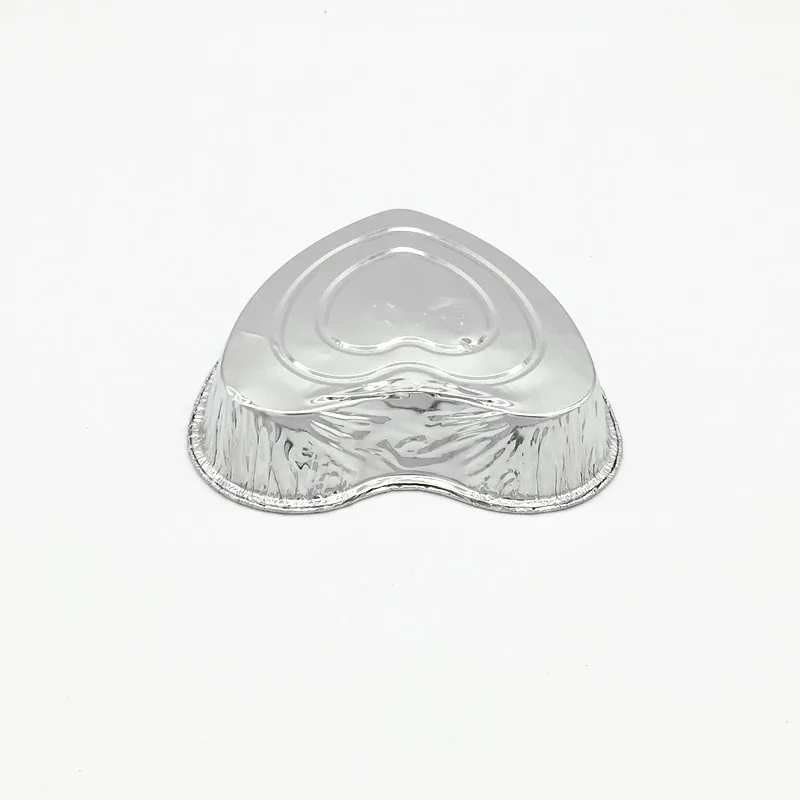 product tia qb13 artistic design aluminum foil pan heart shaped baking pan non stick foil pan for gourmet cake baking-2
