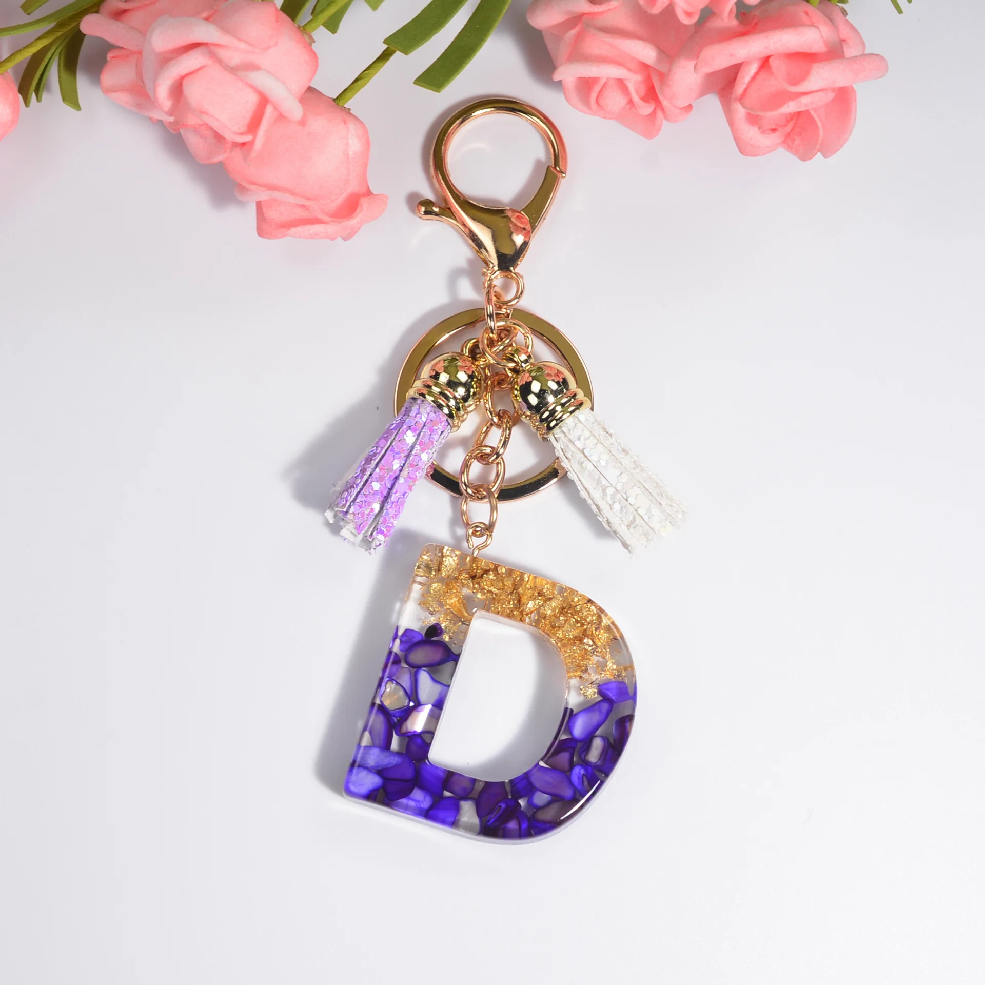 2023 New Arrivals Purple Crystal Keychain Resin A-Z Letters Keychain Tassel Tepoxy keychain For Bag Car Key
2023 New Arrivals Purple Crystal Keychain Resin A-Z Letters Keychain Tassel Tepoxy keychain For Bag Car Key