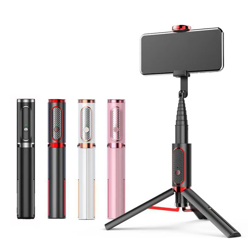 

Foldable Handheld Monopod Shutter Remote Extendable stand Smartphone Mini selfie stick tripod, Black white pink