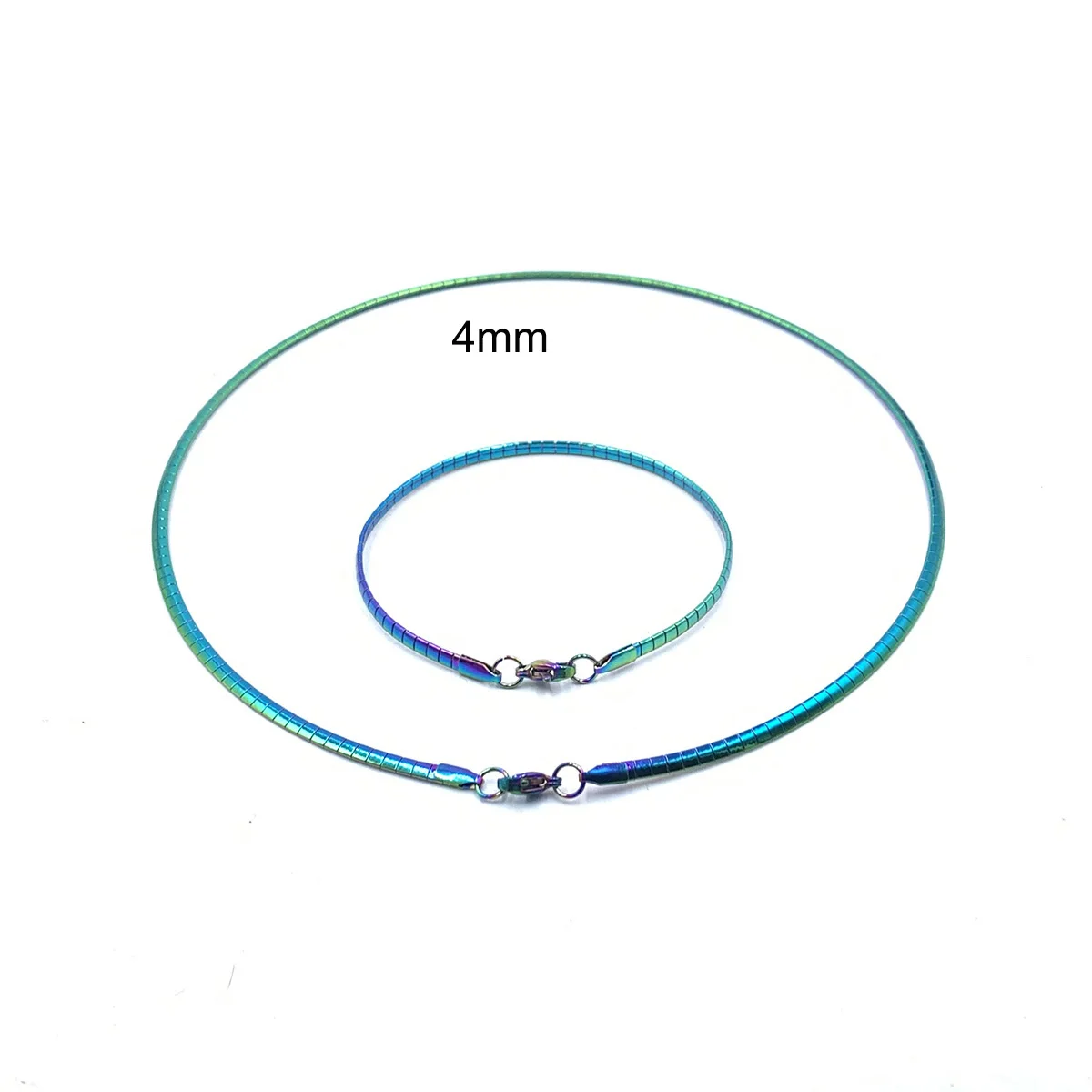 4MM Stainless Steel Collar Chains Rainbow Choker Necklace Snake Chain Jewelry For Girls Gift Factory Price
4MM Stainless Steel Collar Chains Rainbow Choker Necklace Snake Chain Jewelry For Girls Gift Factory Price