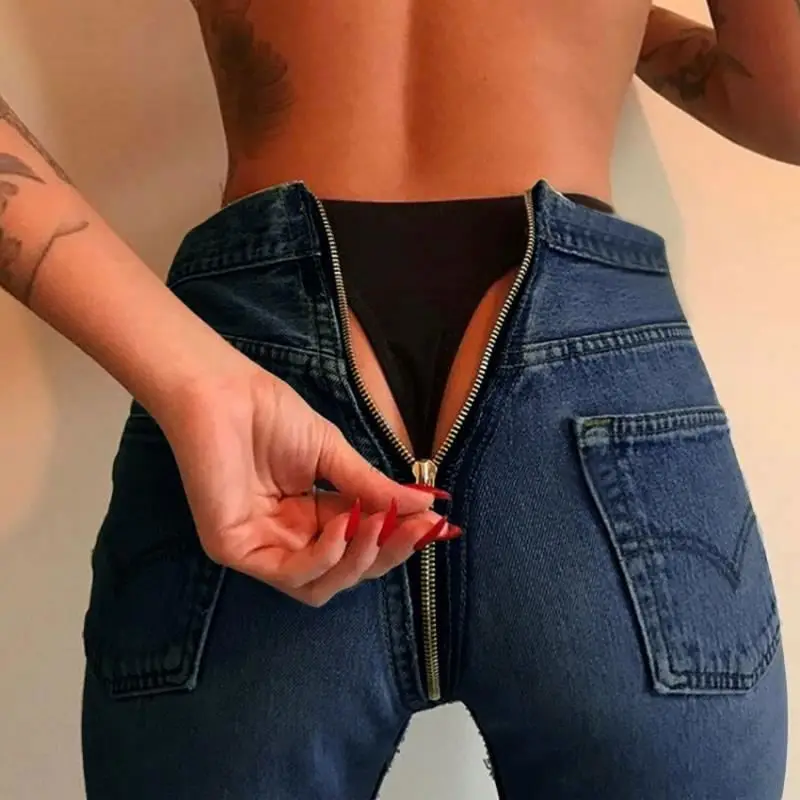 Sexy women's jeans tight back zipper women's hip jerk jeans pencil pants women's tight jeans, Blue
Sexy women's jeans tight back zipper women's hip jerk jeans pencil pants women's tight jeans, Blue
